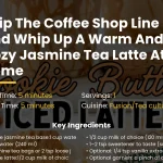 Skip the coffee shop line and whip up a warm and cozy jasmine tea latte at home