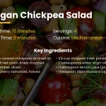 Vegan chickpea salad