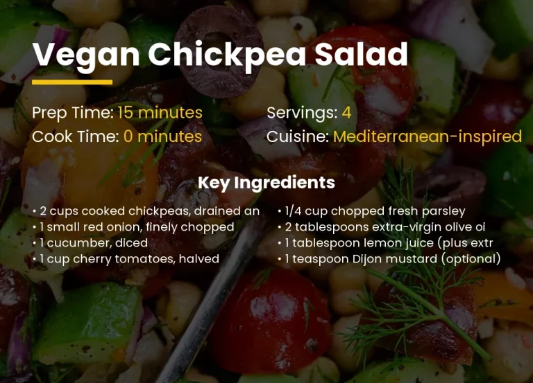 Vegan chickpea salad