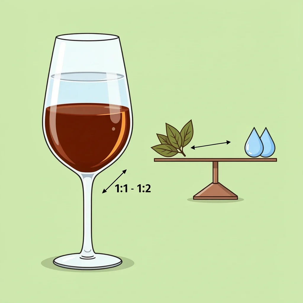 Golden ratio of tea concentrate to water for Turkish tea