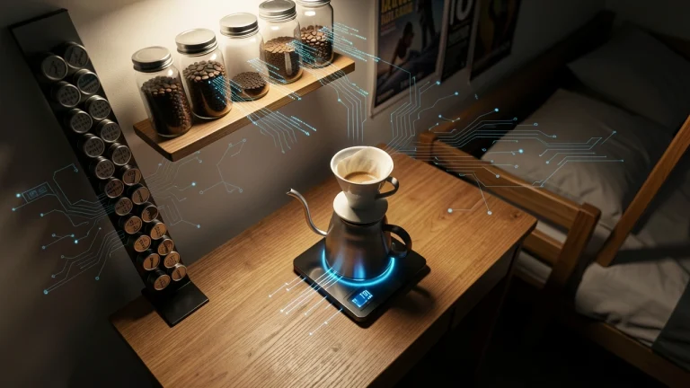 How to Design a Space-Saving Coffee Station in Your Dorm Room Without Clutter